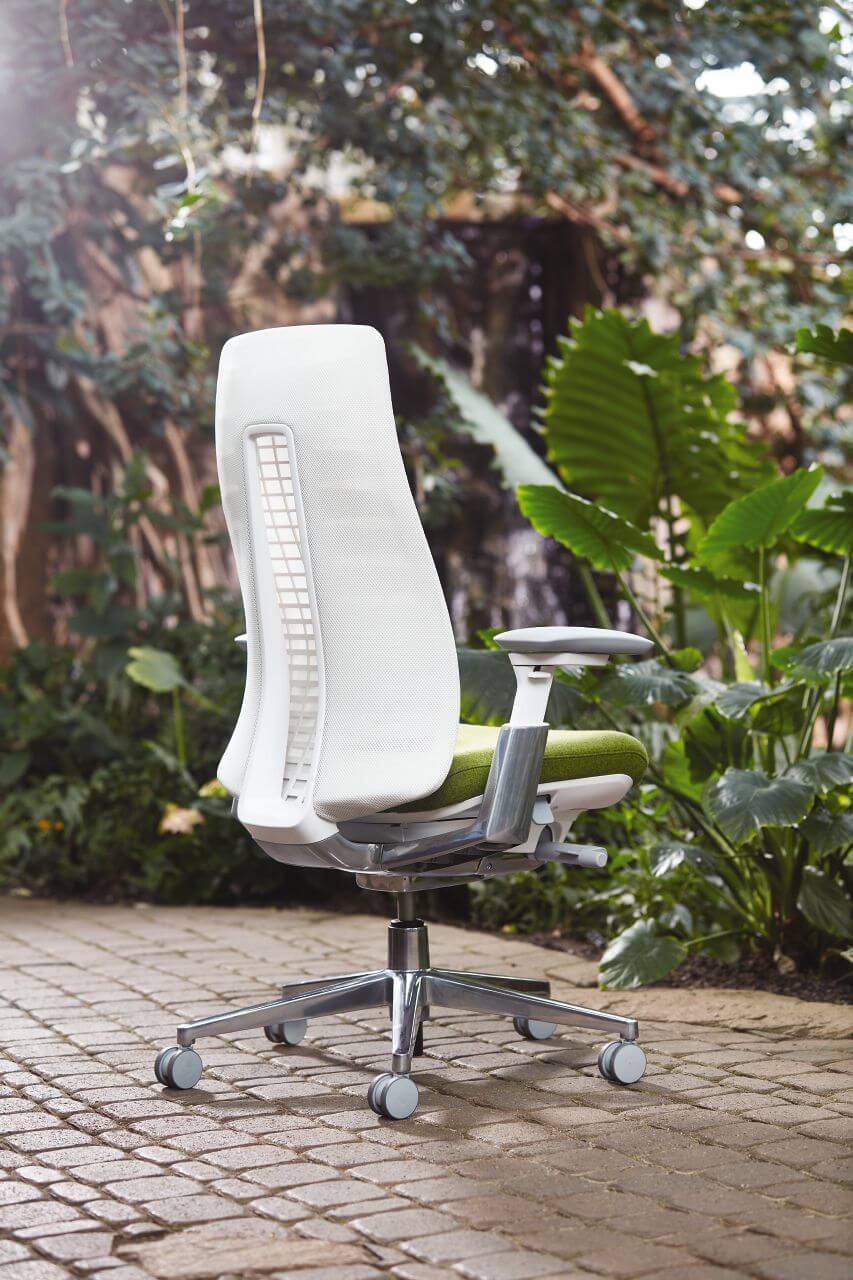 Kancelárska stolička inšpirovaná prírodou - biela