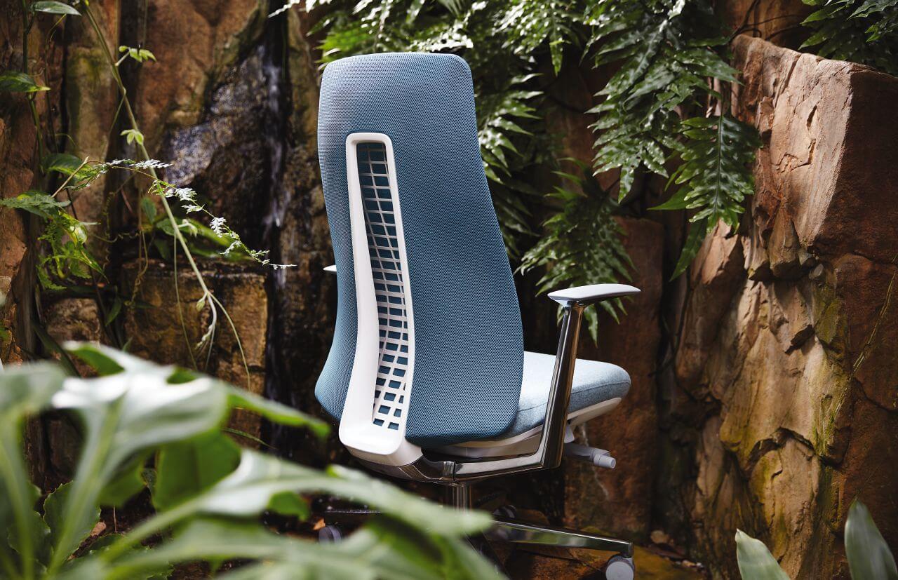 Kancelárska stolička inšpirovaná prírodou - modrá