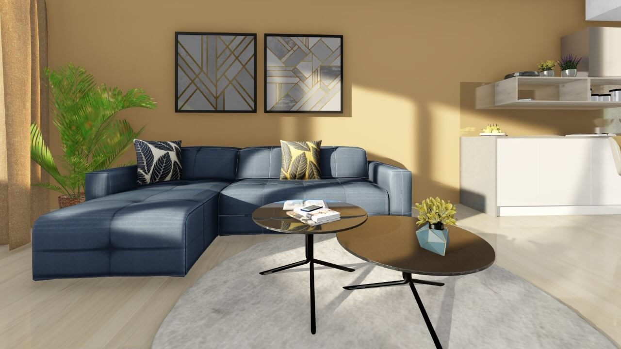 obývačka - trojizbový menší byt premium