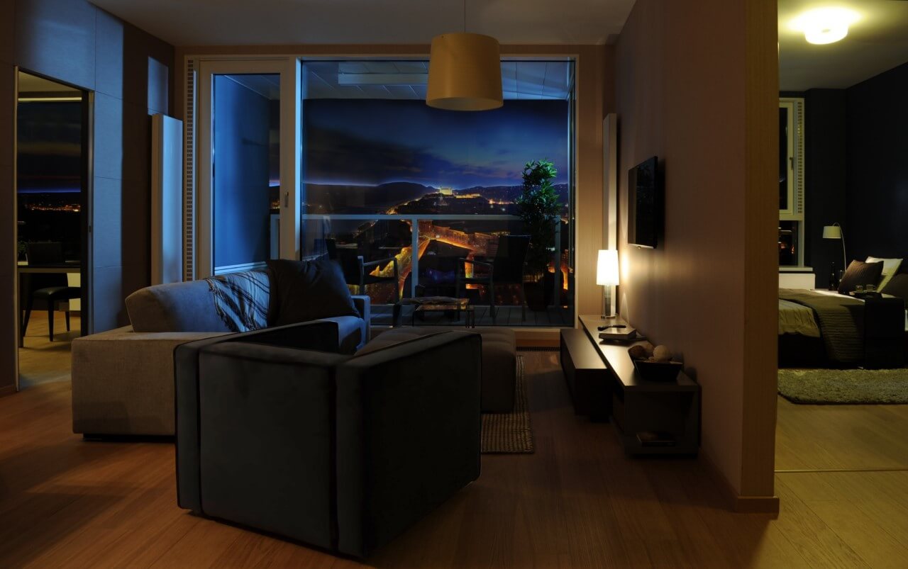 Panorama City - vzorový byt č.1 - obývacia izba