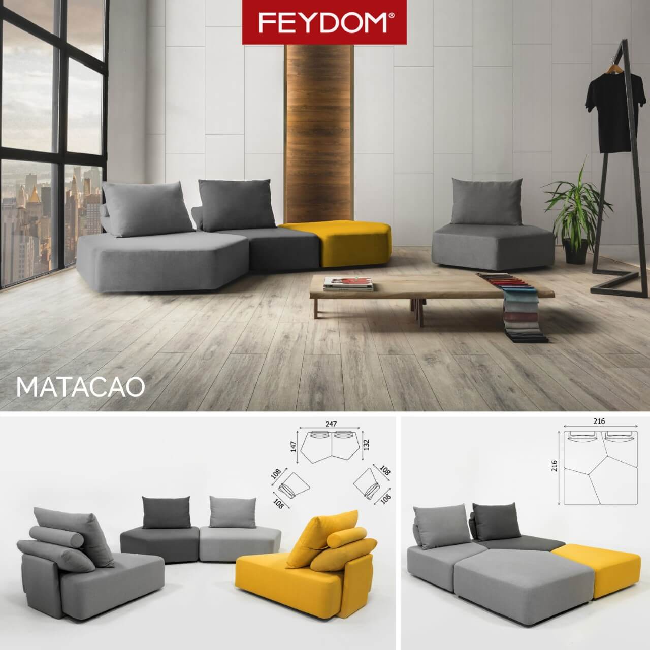 Nový showroom modulárnych sedačiek FEYDOM