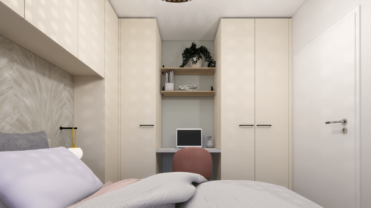 Malá spálňa: ako vyťažiť maximum z minimálneho priestoru návrhom na mieru